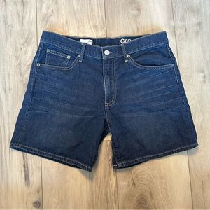 GAP Sexy High Rise Boyfriend Denim Shorts – Dark Wash, Size 28R | Like New